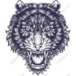 Ferocious Tiger Head
