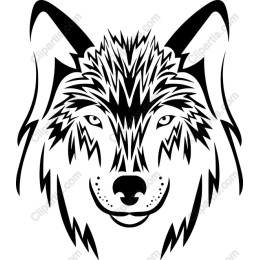 Stylized Wolf Head