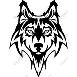 Fierce Wolf Head