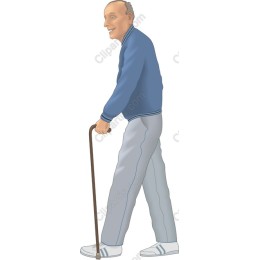 Elderly Man Walking