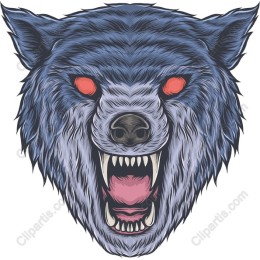 Fierce Wolf Head