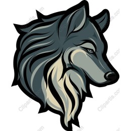 Wolf Head - Majestic Clipart