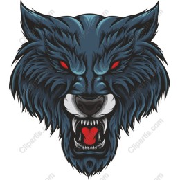 Fierce Wolf Head