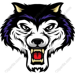 Fierce Wolf Head