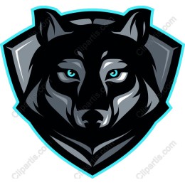 Fierce Wolf Head Emblem
