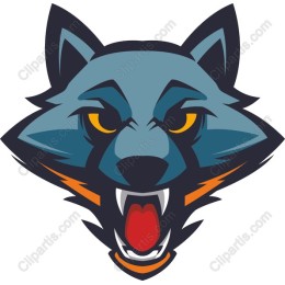 Fierce Wolf Head