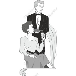 Timeless Elegance Vintage Couple
