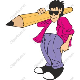 Cool Cartoon Pencil Guy