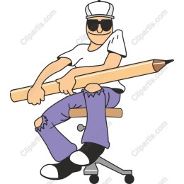 Chill Artist with Pencil