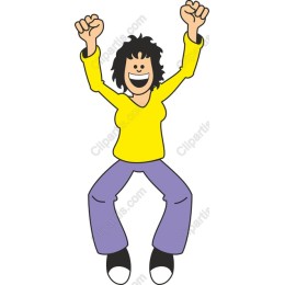 Joyful Celebrating Character
