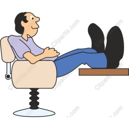 Relaxed Man in Office Chair