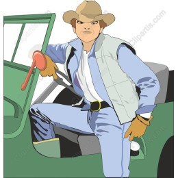 Rugged Cowboy Pickup Truck