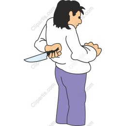 Mischievous Character Concealing Knife