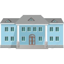 Elegant Blue Building