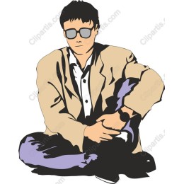 Stylish Seated Man