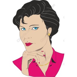 Elegant of Confident Woman in Pink Blouse