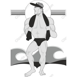 Muscular Beach Figure