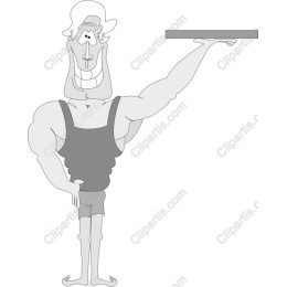 Muscle Man with a Grin