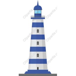 Blue Striped Lighthouse