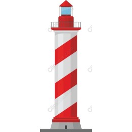 Classic Striped Lighthouse