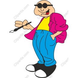 Cheerful Cartoon Character