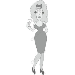 Elegant Monochrome of a Confident Woman
