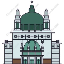 Elegant Green Dome Architectural