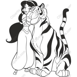Whimsical of Character with Tiger