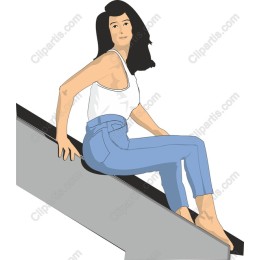 Stylish Woman on Slide