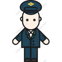 Cartoon Train Conductor