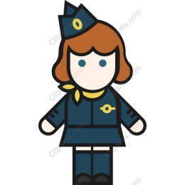 Cheerful Flight Attendant
