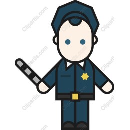 Cartoon Police Officer