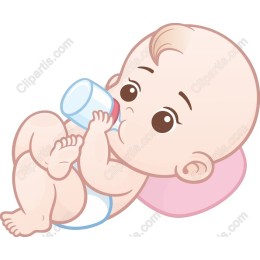 Adorable Baby Drinking