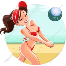Lively Beach Volleyball