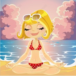 Cheerful Beach Meditation