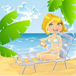 Cheerful Beach Day - Summer Fun