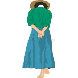 Nature's Tranquility: Elegant Woman