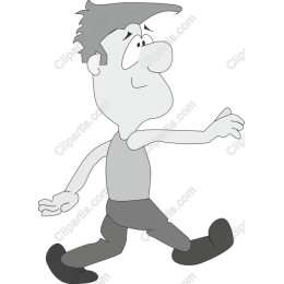 Cheerful Cartoon Man