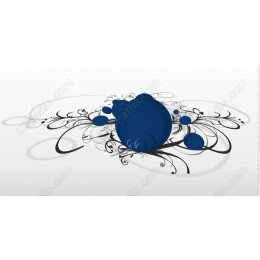 Elegant Blue Floral