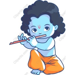 Whimsical Young Boy Playing Flute