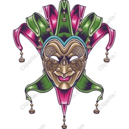 Vibrant Jester Mask