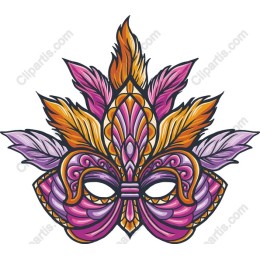 Vibrant Carnival Mask
