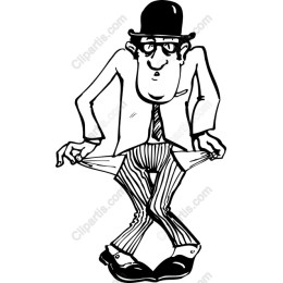 Dapper Gentleman's Empty Pockets