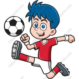 Cheerful Kid Soccer Player