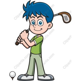 Cheerful Young Golfer