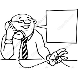 Cheerful Businessman Phone