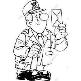 Cheerful Postal Worker