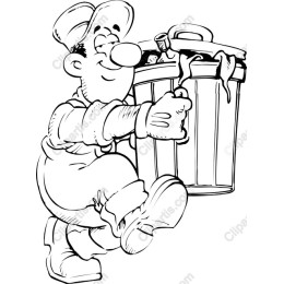 Cheerful Waste Collector