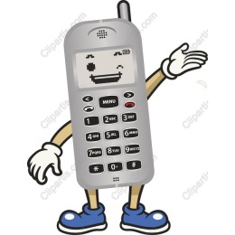 Cheerful Cartoon Mobile Phone