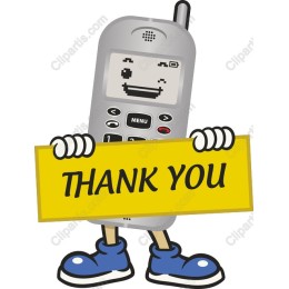 Cheerful Mobile Phone Thank You